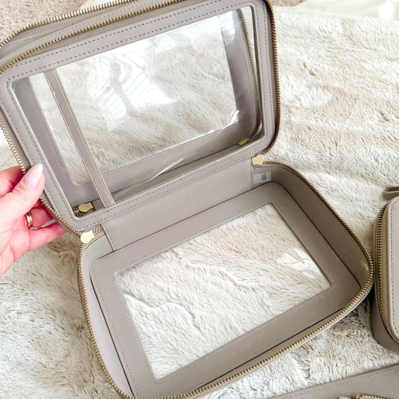 TRUFFLE Clarity Jetset Case and Clutch in Toffee Leather - Picture 6 of 13